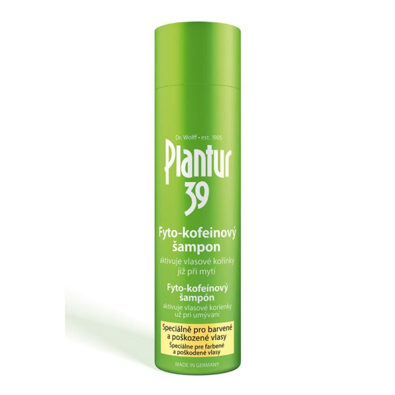 Plantur 39 kofeinový šampon pro barvené a poškozené vlasy 250 ml