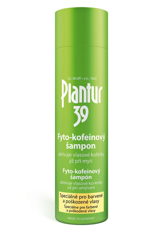 Plantur 39 kofeinový šampon pro barvené a poškozené vlasy 250 ml