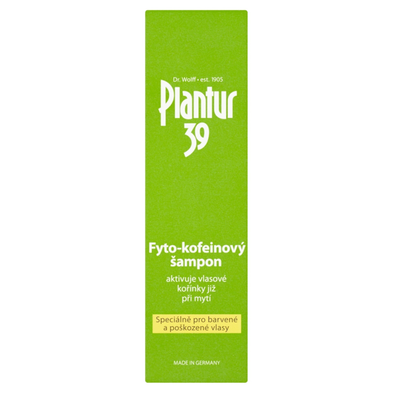 Plantur 39 kofeinový šampon pro barvené a poškozené vlasy 250 ml