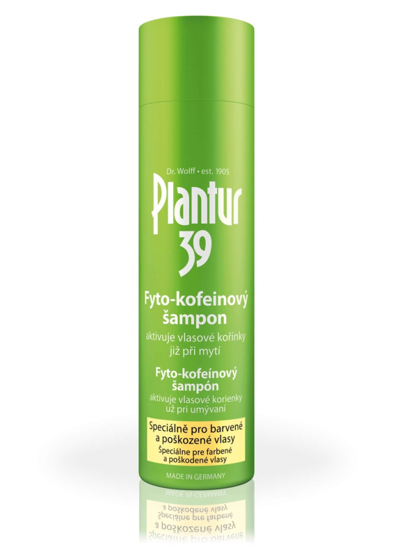 Plantur 39 kofeinový šampon pro barvené a poškozené vlasy 250 ml