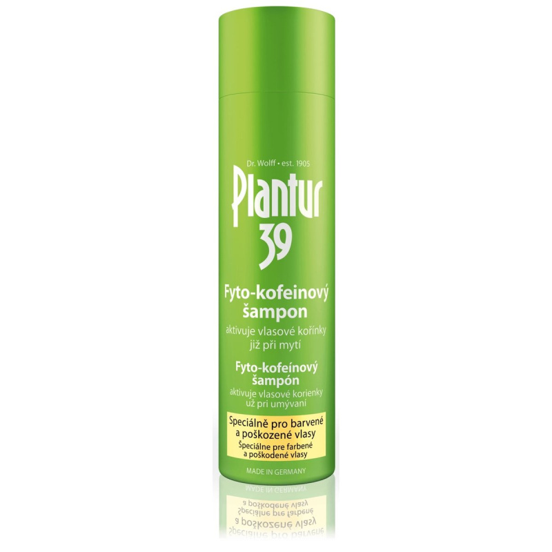 Plantur 39 kofeinový šampon pro barvené a poškozené vlasy 250 ml