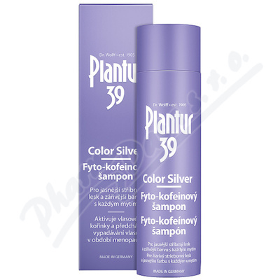 Plantur 39 Color Silver kofeinový šampon neutralizující žluté tóny 250 ml