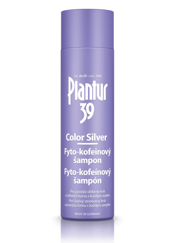 Plantur 39 Color Silver kofeinový šampon neutralizující žluté tóny 250 ml