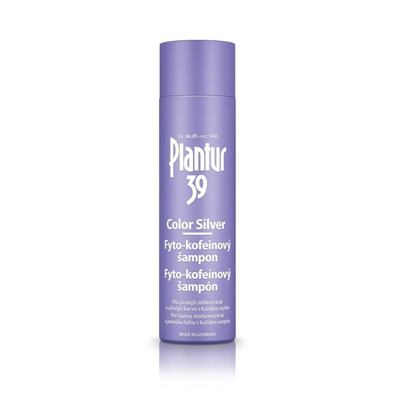 Plantur 39 Color Silver kofeinový šampon neutralizující žluté tóny 250 ml
