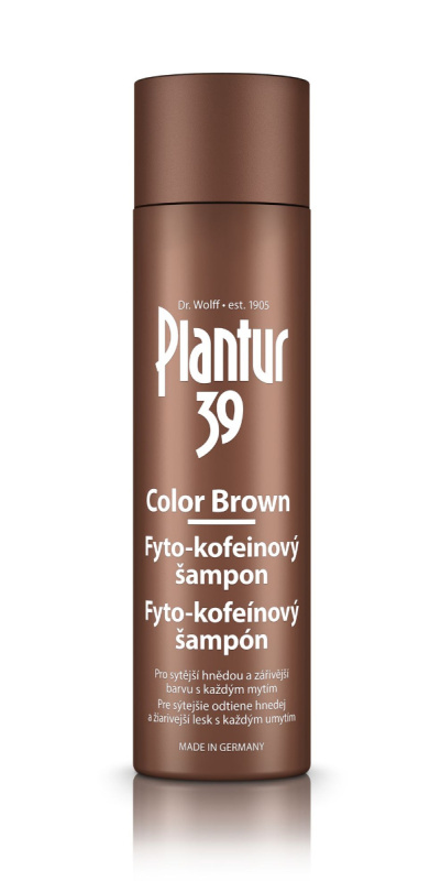 Plantur 39 Color Brown kofeinový šampon pro hnědé odstíny vlasů 250 ml