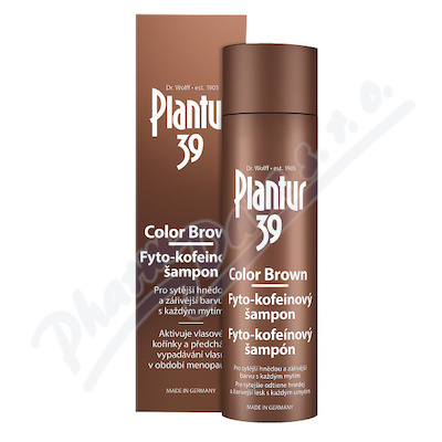 Plantur 39 Color Brown kofeinový šampon pro hnědé odstíny vlasů 250 ml