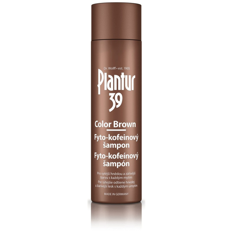 Plantur 39 Color Brown kofeinový šampon pro hnědé odstíny vlasů 250 ml