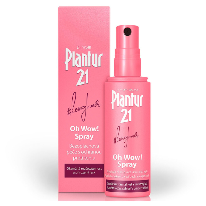 Plantur 21 #longhair Oh Wow! Spray bezoplachová péče pro snadné rozčesání vlasů 100 ml