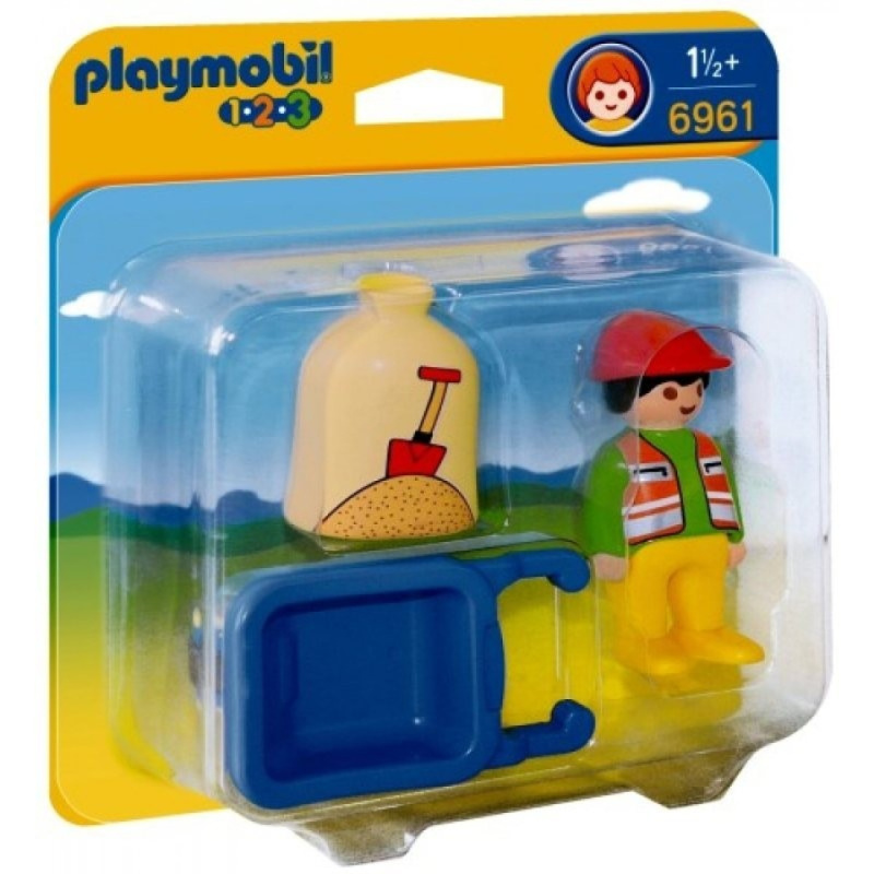 Playmobil 6961 stavební kolečko (1.2.3)