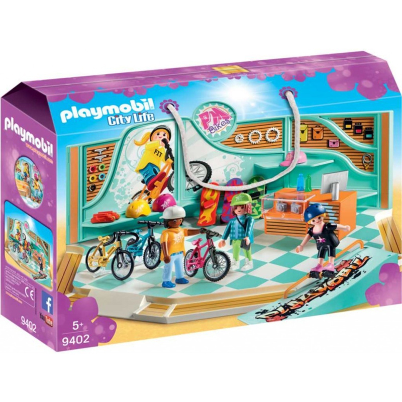 Playmobil 9402 cyklo & skate shop