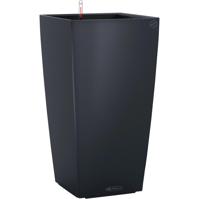 Lechuza Květináč Cubico Color 30 břidlicový, 565 x 295 x 295 mm