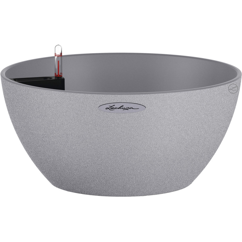 Lechuza Květináč Cubeto Stone 30 šedý, 135 x 300 x 300 mm