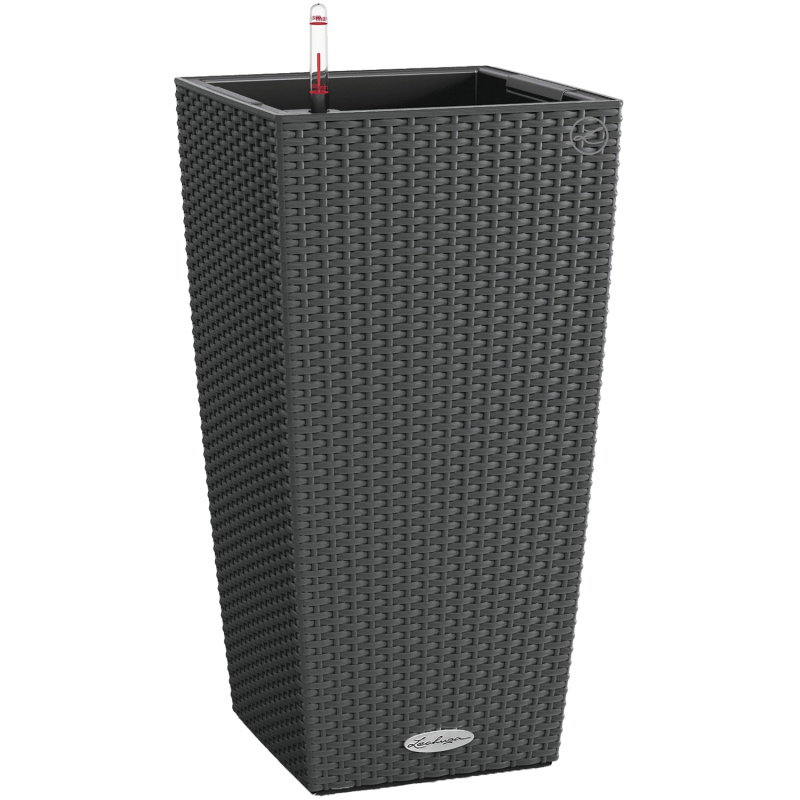 Lechuza Květináč Cubico Cottage 30 antracitový, 565 x 295 x 295 mm