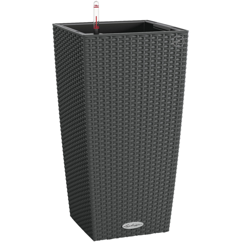 Lechuza Květináč Cubico Cottage 40 antracitový, 755 x 395 x 395 mm