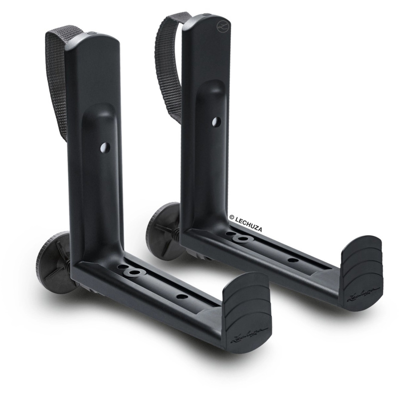 Lechuza Háky na truhlíky Balconera 50/80 černé, 2 ks