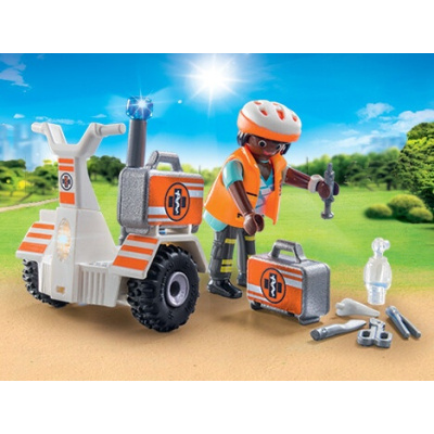 PLAYMOBIL® City Life 70052 Zásahová dvoukolka záchranářů se světly