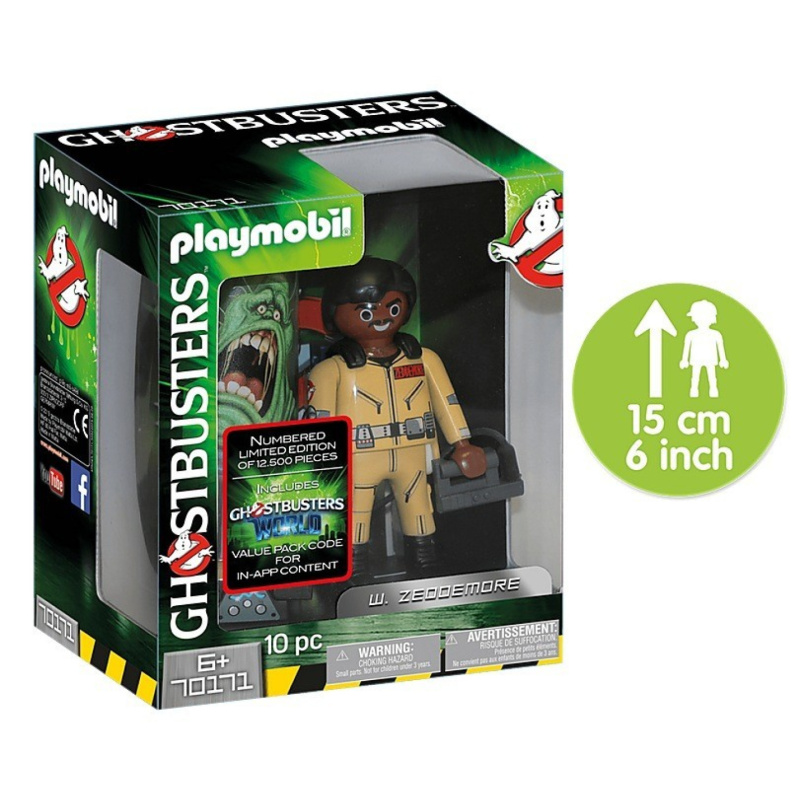 Playmobil 70171 ghostbusters sběratelská figurka w. zeddemore 15cm