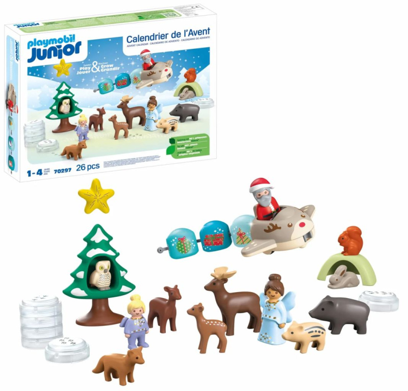 JUNIOR Adventní kalendář Zasněžené Vánoce PLAYMOBIL 70297