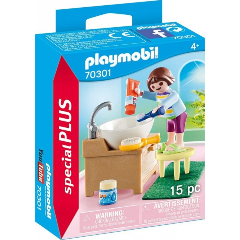 Playmobil 70301 holčička při čištění zoubků