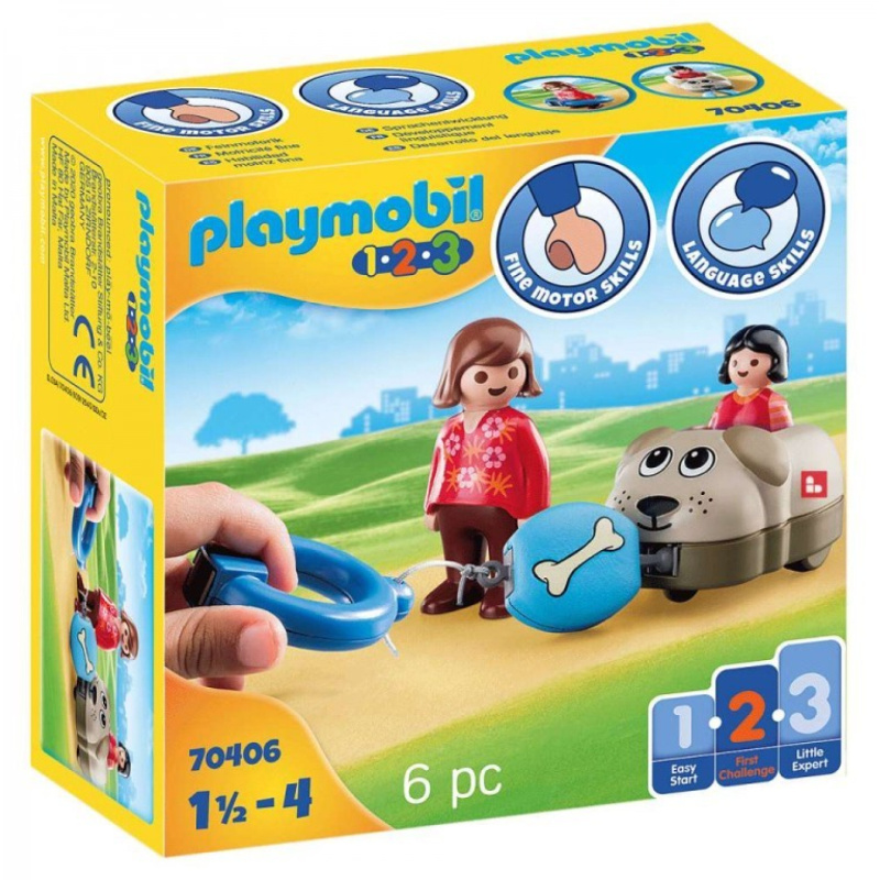 PLAYMOBIL® 1.2.3 70406 Můj tahací pejsek
