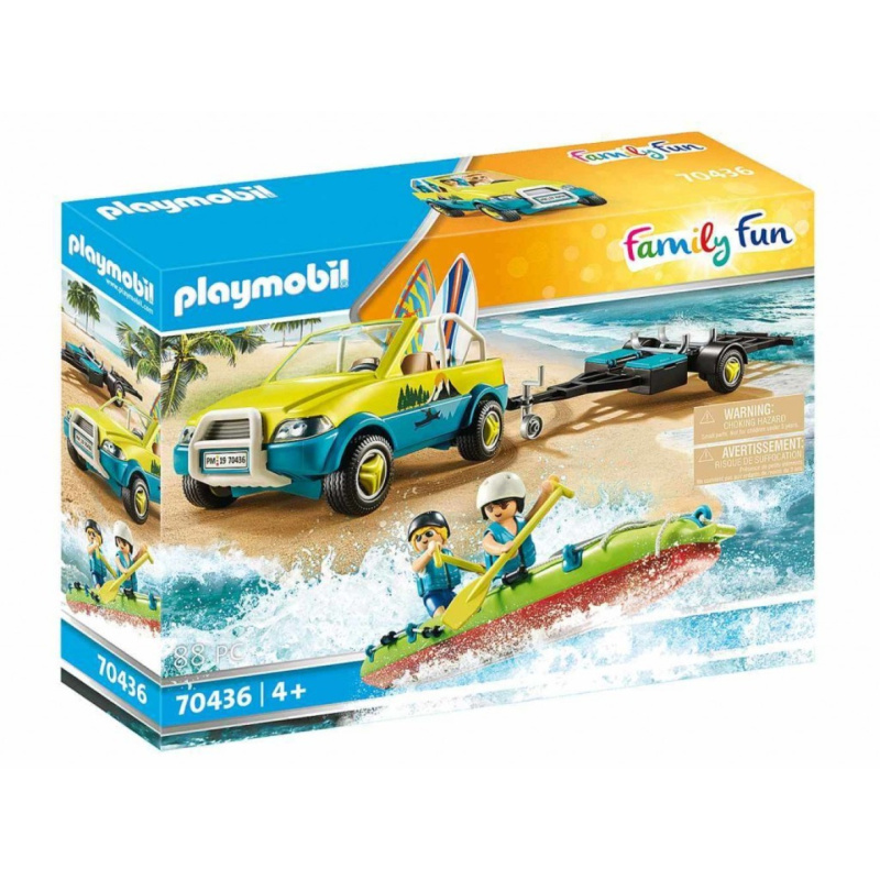 PLAYMOBIL® Family Fun 70436 Plážové auto s lodním přívěsem