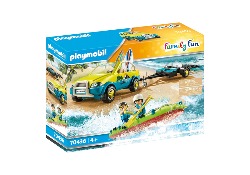 PLAYMOBIL® Family Fun 70436 Plážové auto s lodním přívěsem