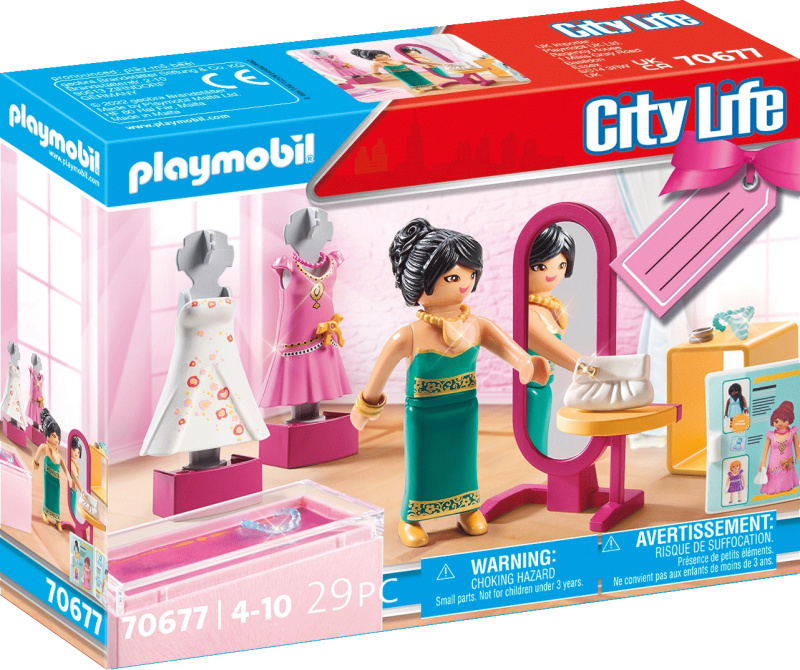 PLAYMOBIL® City Life 70677 Dárkový set Butik se společenskou módou