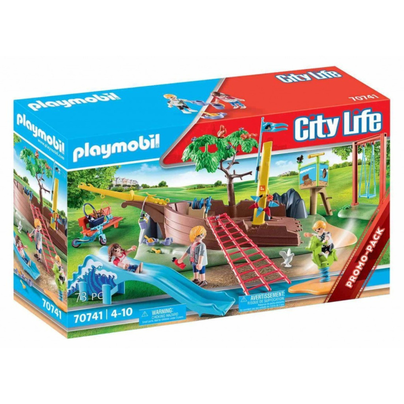 PLAYMOBIL® City Life 70741 Dětské hřiště s vrakem lodi
