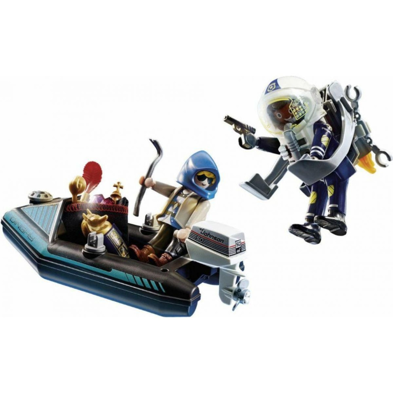 Playmobil 70782 Policejní Jetpack Zatčení zloděje umění
