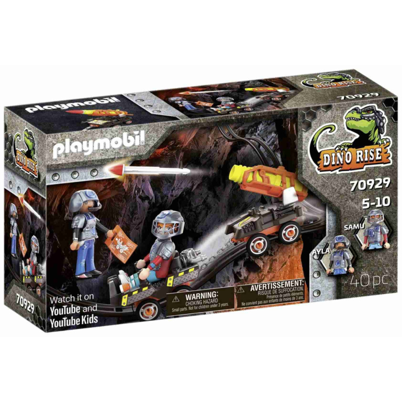 DINO Rise 70929 Dino Mine set Vozík s raketou