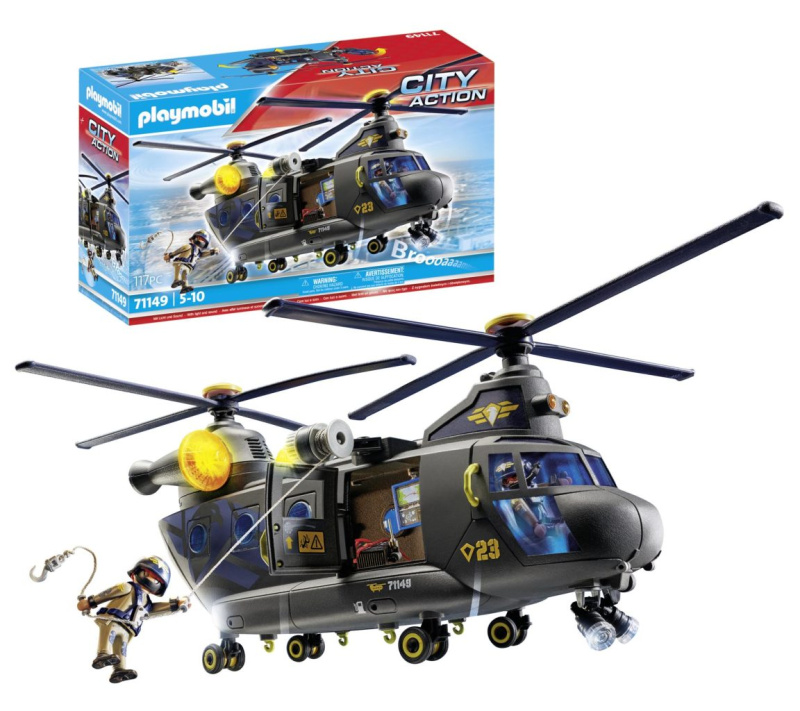 Playmobil City Action záchranný vrtulník jednotky speciálů