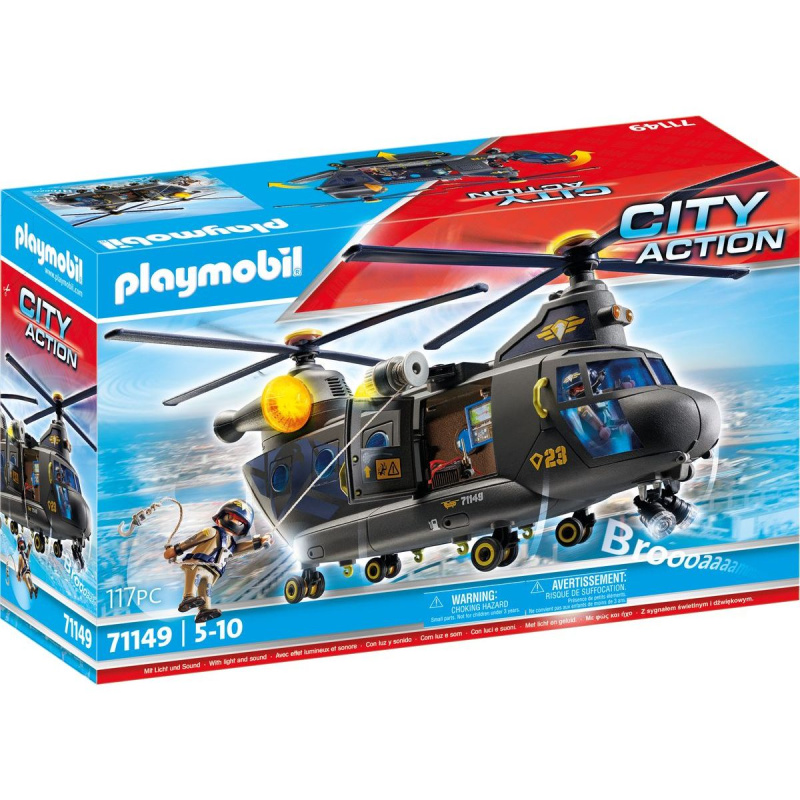 Playmobil City Action záchranný vrtulník jednotky speciálů