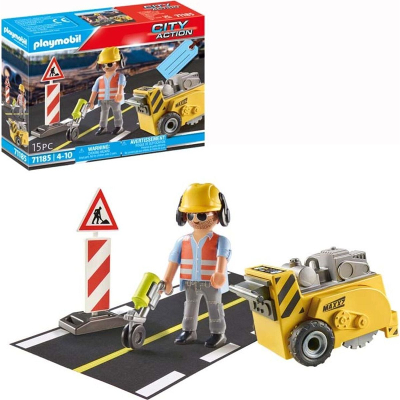PLAYMOBIL® 71185 Stavební dělník s frézou