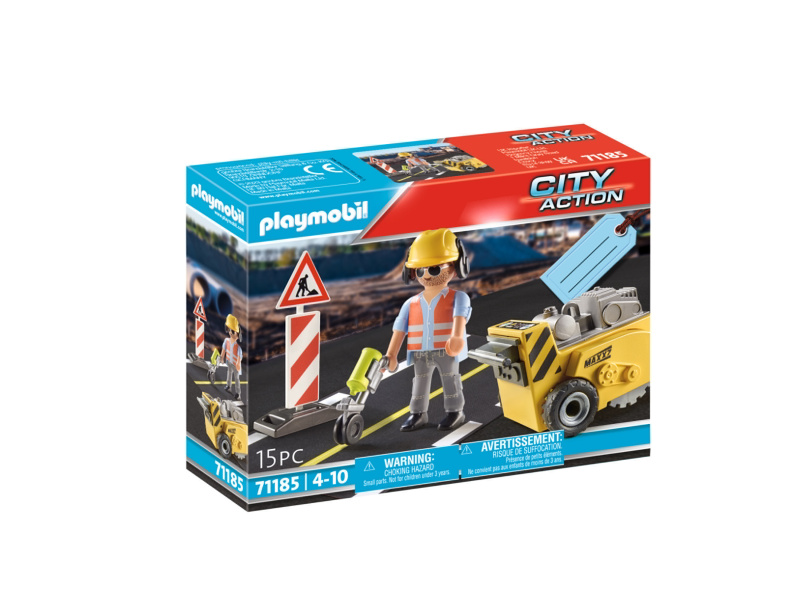 PLAYMOBIL® 71185 Stavební dělník s frézou