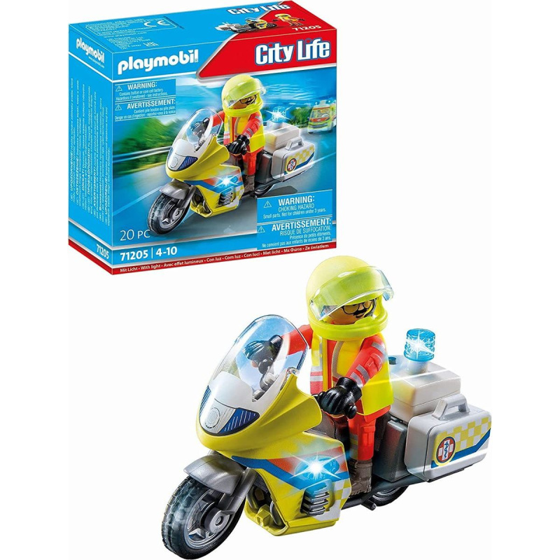 City Life 71205 Záchranářské kolo se světly v sadě s figurkou