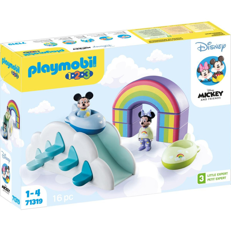 Sada figurek 1.2.3 Disney 71319 Mickey a Minnie v domě v oblacích