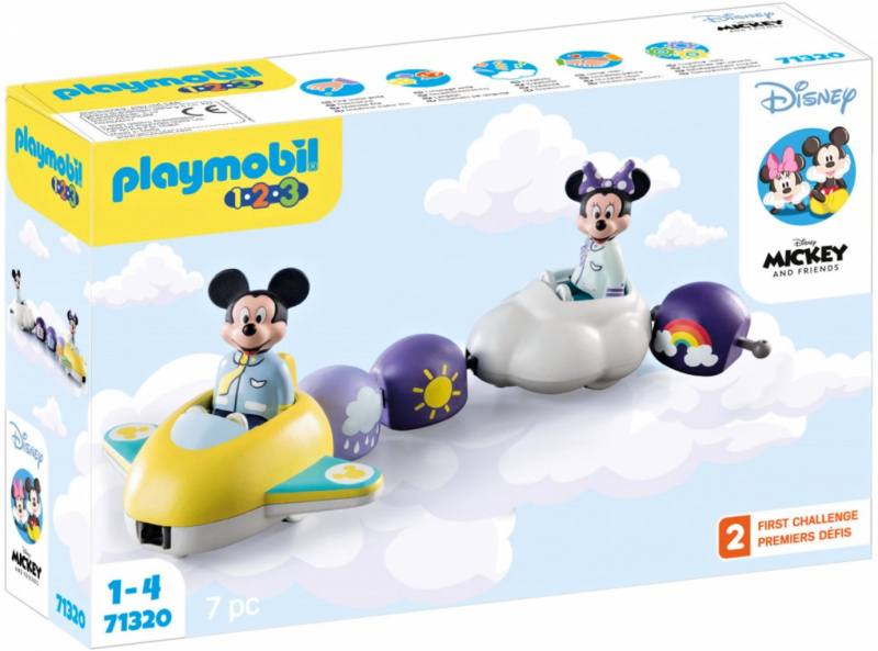 Sada obrázků 1.2.3 Disney 71320 Mickey a Minnie jedou v oblacích