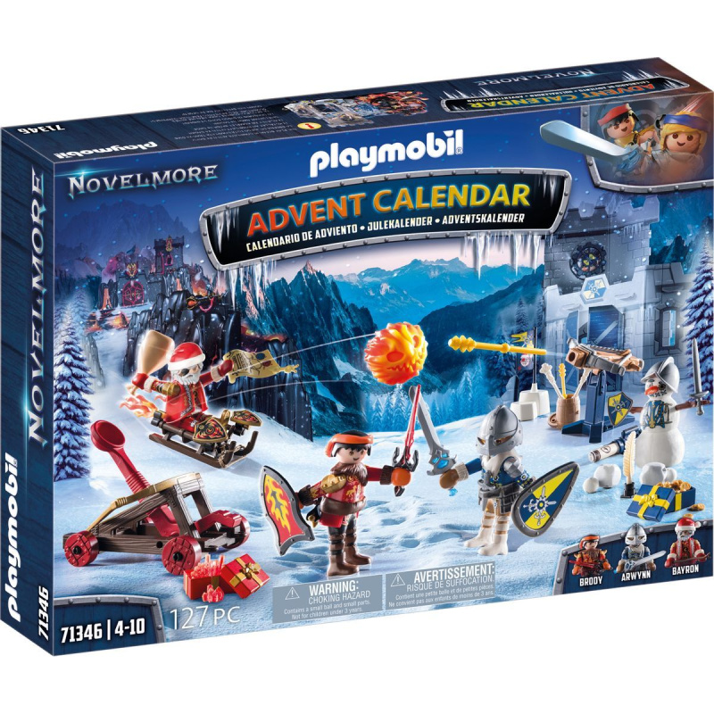 PLAYMOBIL® 71346 Adventní kalendář Novelmore Boj na sněhu