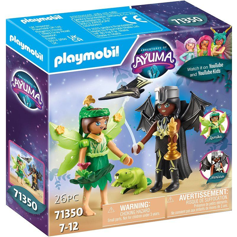 Playmobil ayuma 71350 forest fairy & bat fairy s tajemnými zvířaty