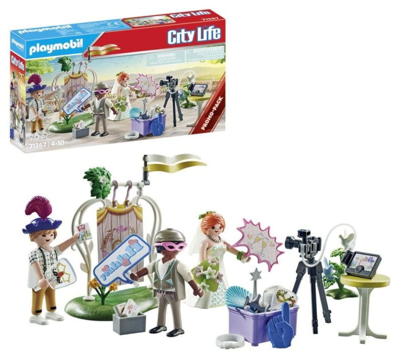 City Life 71367 Sada svatební fotobudky s figurkami