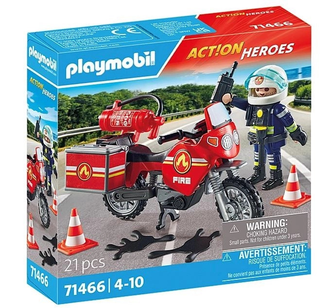 PLAYMOBIL 71466 Hasičské auto na místě nehody
