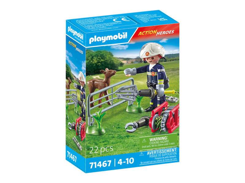 Playmobil 71467 Hasiči při záchraně zvířat