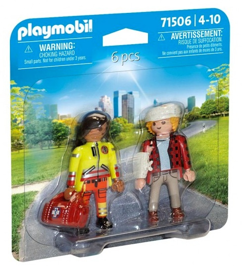 Playmobil 71506 DuoPack Záchranářka s pacientem