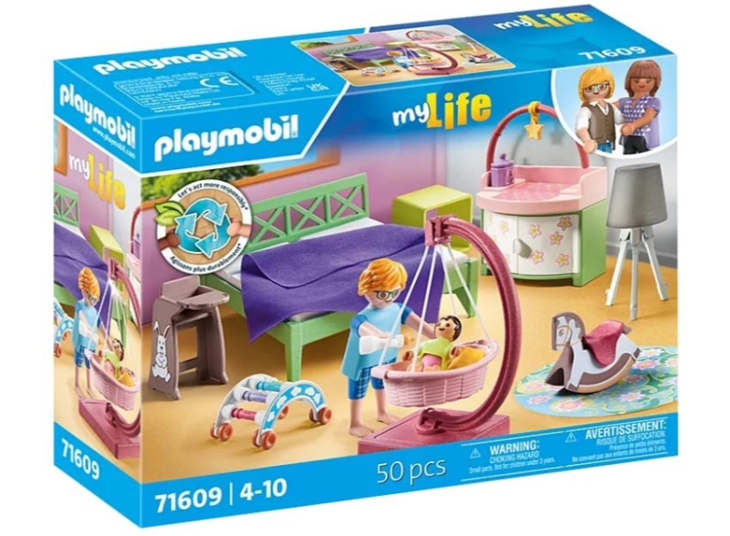 Figurková sada My Life 71609 Ložnice s dětským koutkem