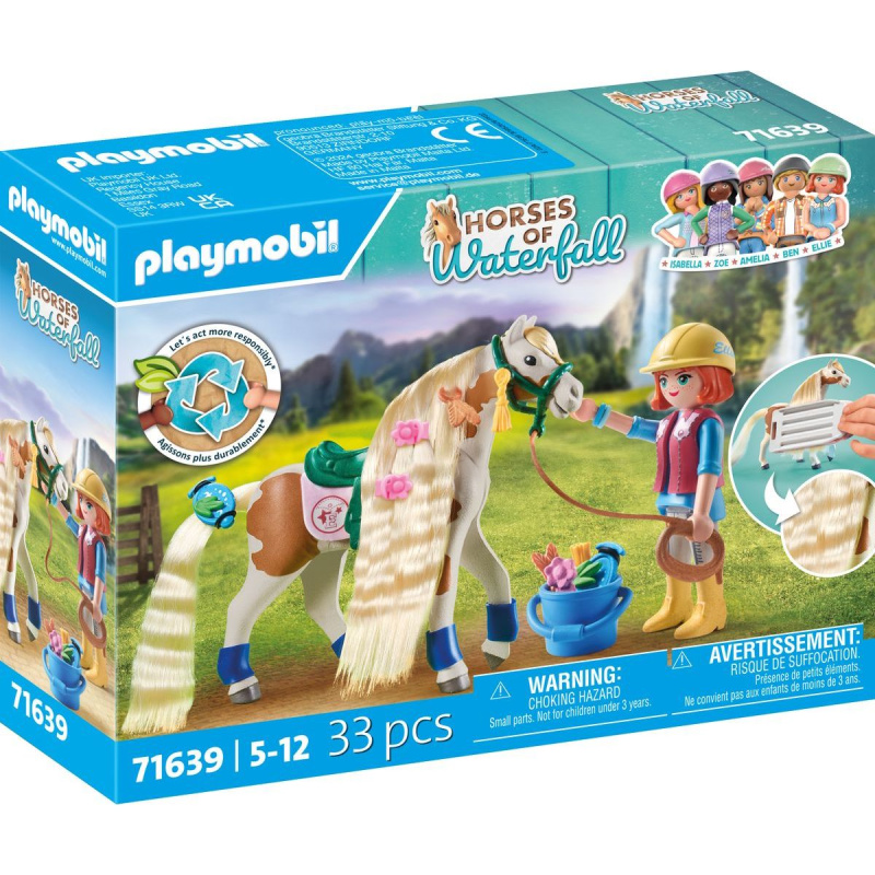 PLAYMOBIL 71639 Ellie & kůň s krepovačkou
