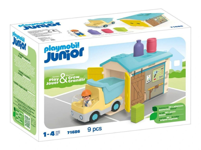 PLAYMOBIL® 71686 Junior Vyklápěcí auto s garáží