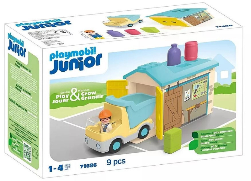 PLAYMOBIL® 71686 Junior Vyklápěcí auto s garáží
