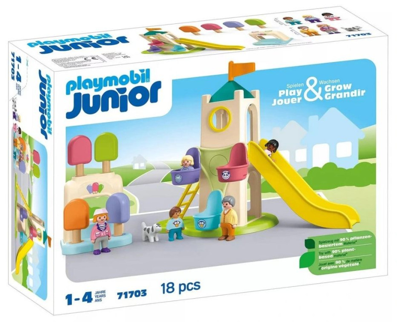 Playmobil 71703 junior: dobrodružná věž se zmrzlinovým stánkem