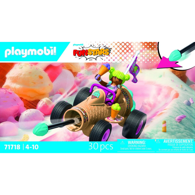 Playmobil 71718 racing: závoďák zmrzlinový kornout
