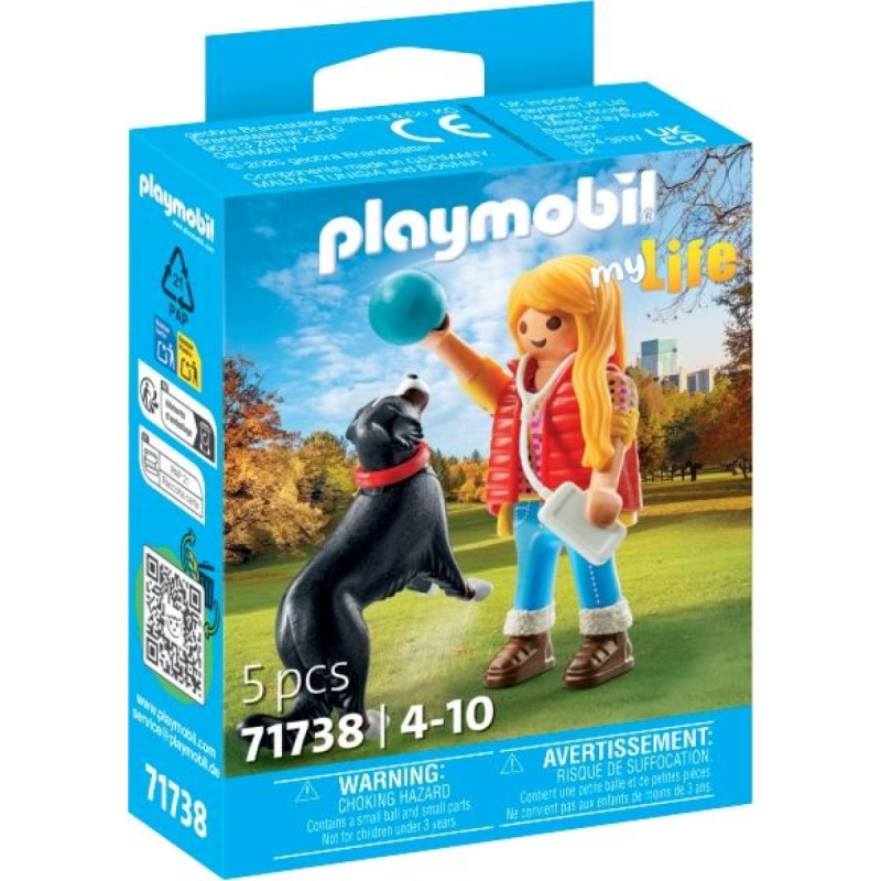 Dívka s pasteveckým psem PLAYMOBIL